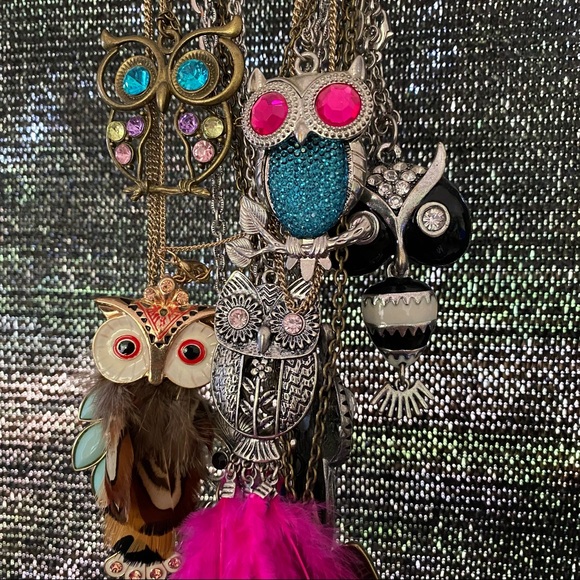 Jewelry - Lot of 11 Owl Necklackes Some Vintage